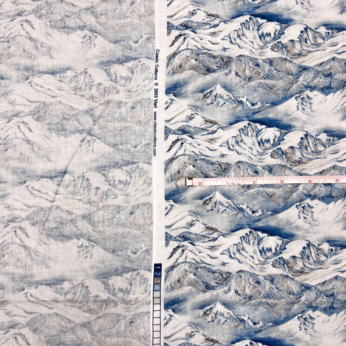 7 Yds x 45" Mountain Wave Classic Cottons Fabric