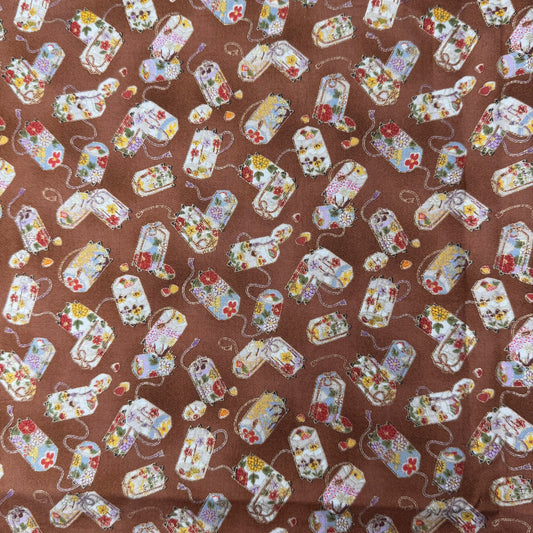 1+ Yd x 44" Kimono Collection Quilt Gate for Fabric Innovation Cotton Fabric