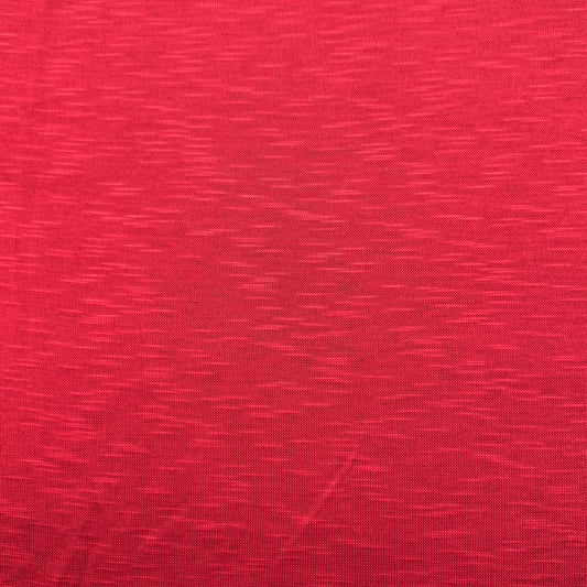 3 1/3 Yds x 68" Red Synthetic Knit Fabric