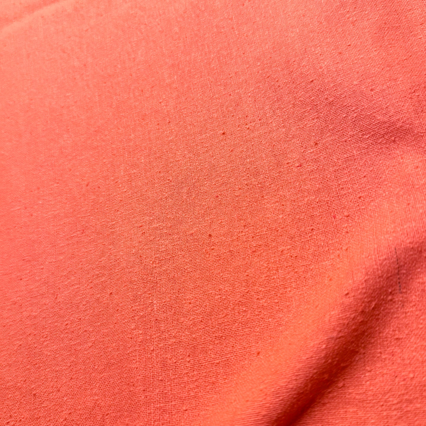 2 1/8 Yds x 45" Orange Textured Silk Fabric