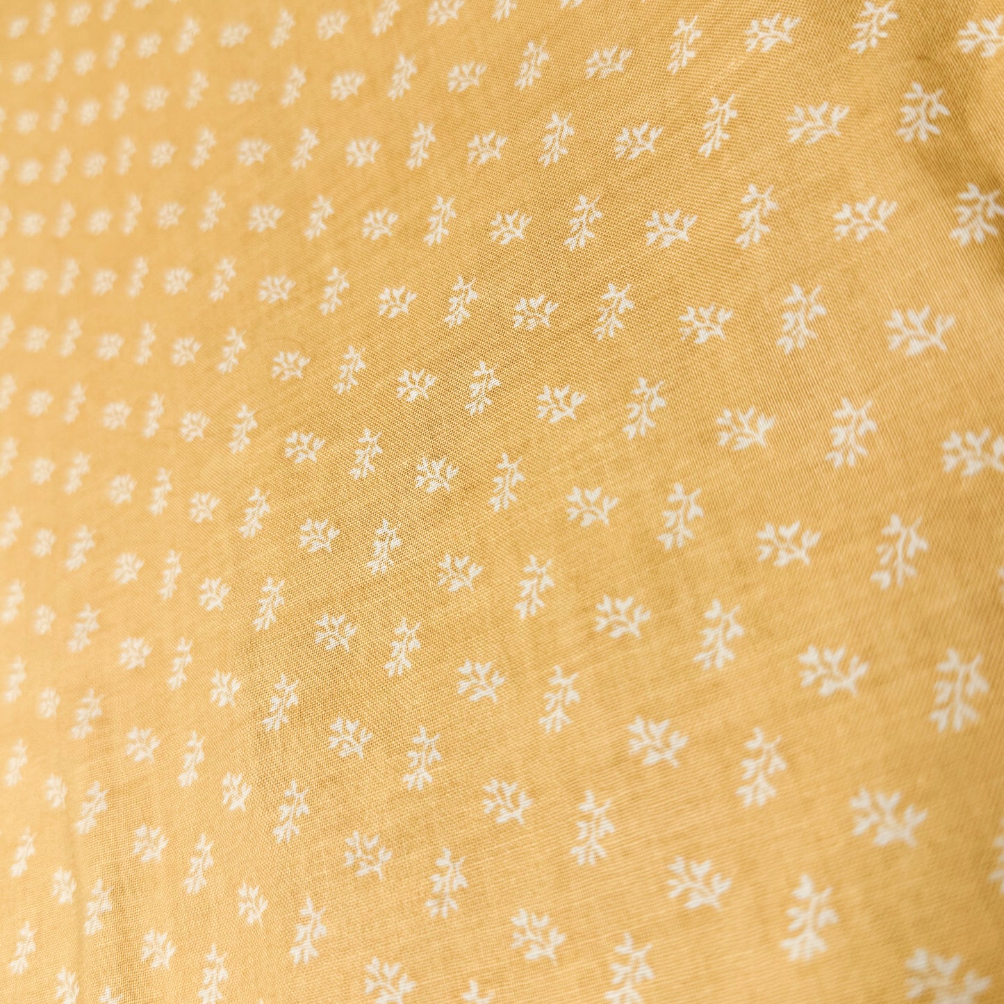 3 3/4 Yds x 44" Yellow Tiny Leaf Concord Sunny Patch Cotton Fabric