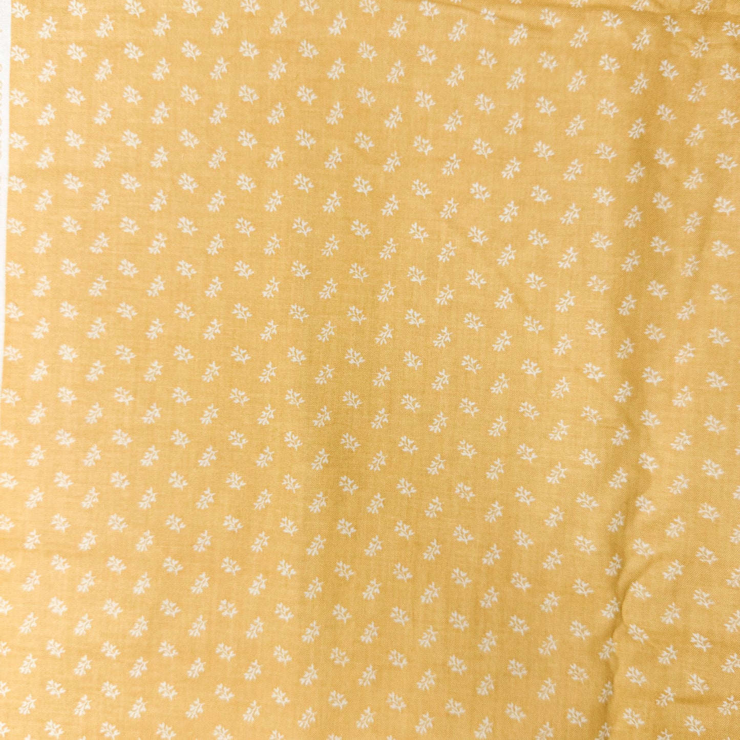 3 3/4 Yds x 44" Yellow Tiny Leaf Concord Sunny Patch Cotton Fabric