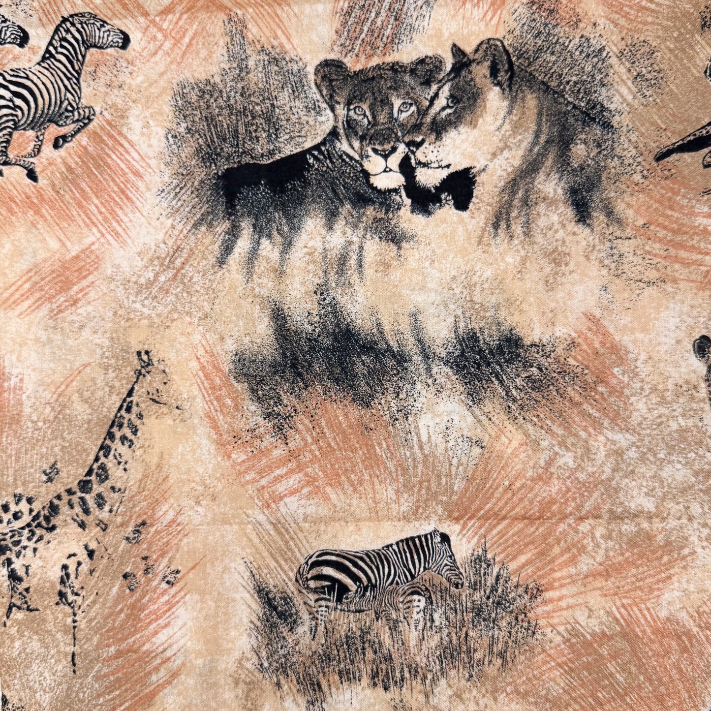 2 1/4 Yds x 45" Safari Cranston Print Works Cotton Fabric