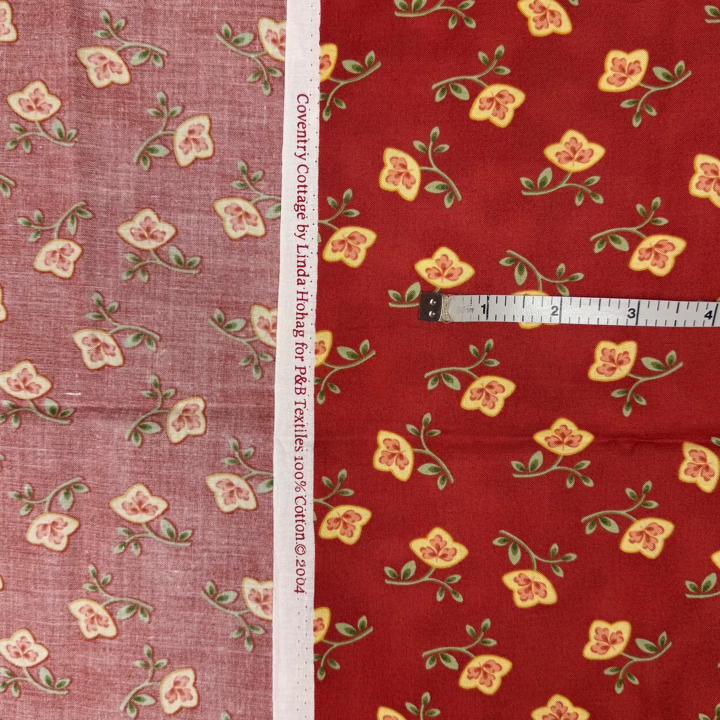 1 Yd x 45" Coventry Cottage by Linda Hohag for P& B Textiles Cotton Fabric