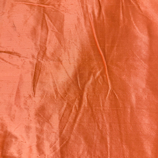 5 1/2 Yds x 44" Peach Textured Silk Fabric