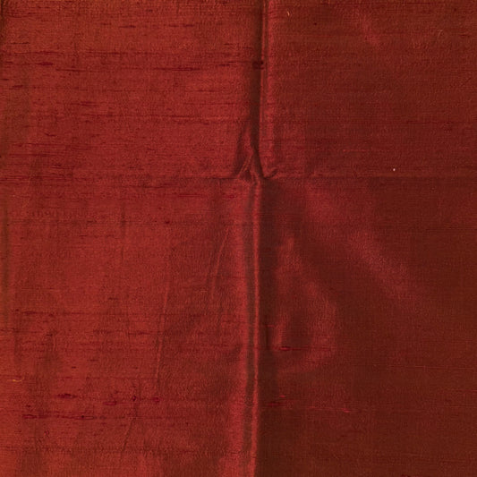 1 Yd x 54" Red Gold DuoTone Textured Silk Fabric