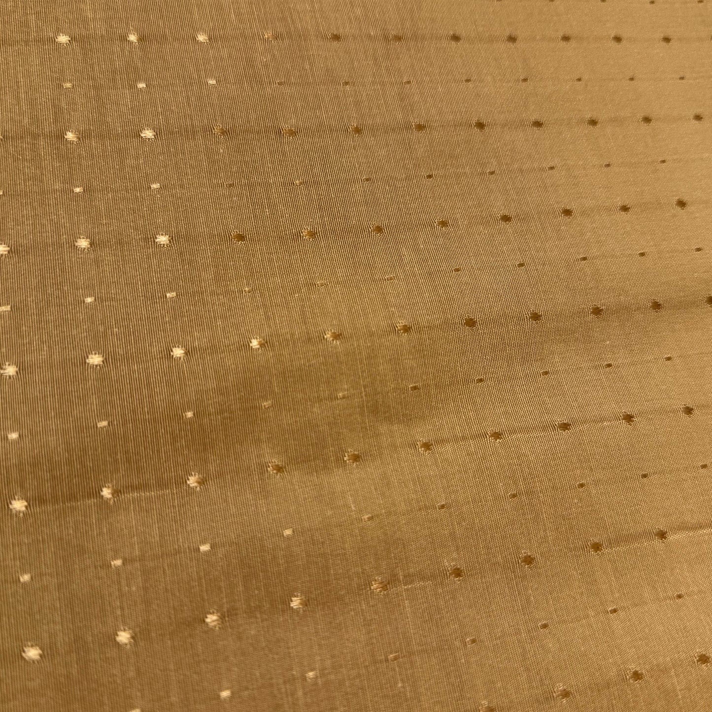 1 Yd x 60" Gold Dot Grid Synthetic Fabric