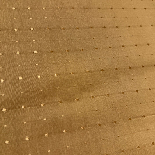 1 Yd x 60" Gold Dot Grid Synthetic Fabric