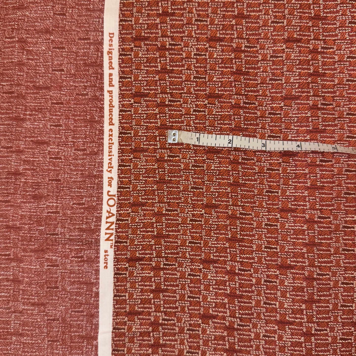 6 Yds x 44" Geometric Brick Joann Cotton Fabric