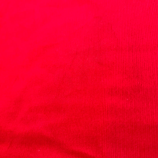 1 3/4 Yds x 64" Red Micro Cord Cotton 0016