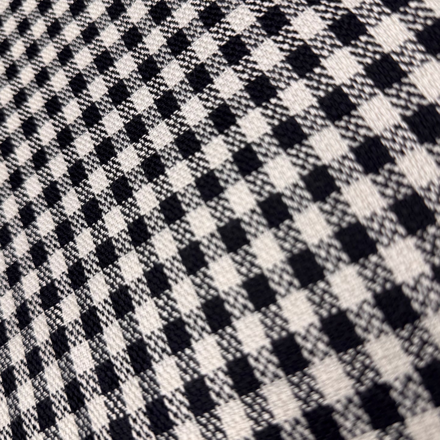 2 Yds x 60" B&W Checkered Weave Cotton 0017