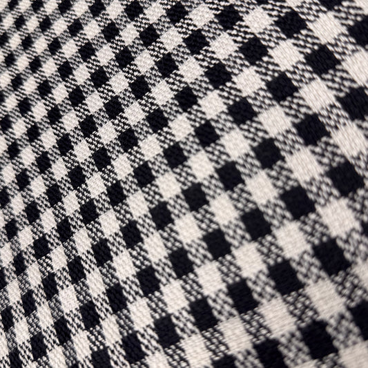2 Yds x 60" B&W Checkered Weave Cotton 0017