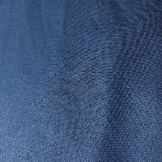 2 Yds x 45" Dark Blue Linen 0026